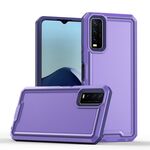 Per vivo Y20 / Y20i / Y20s / Y12s Custodia per telefono TPU + PC bicolore (viola)