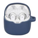 Custodia protettiva in silicone per auricolari JBL Tune Flex (blu scuro)