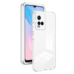 Per vivo Y21 / Y33S / Y21S / T1X 4G 3 in 1 Custodia per telefono con cornice per PC a colori TPU trasparente (bianco)