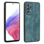 Per Samsung Galaxy A73 5G AZNS Custodia per telefono con sensazione di pelle in rilievo 3D (verde scuro)