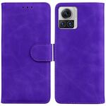 Per Motorola Moto X30 Pro 5G / Edge 30 Ultra Skin Feel Custodia per telefono in pelle con vibrazione in puro colore (viola)