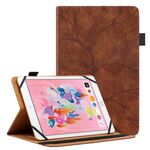 Per 8 pollici Life Tree Pattern Flip Custodia per tablet in pelle universale (marrone)