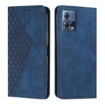 Per Motorola Moto S30 Pro 5G/Edge 30 Fusion 5G Diamond Pattern Splicing Skin Feel Custodia magnetica per telefono (blu)