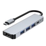 Adattatore HUB per docking station da USB-C / da tipo C a USB 5 in 1