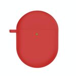 Per Redmi Buds4 Custodia protettiva per auricolari in silicone con moschettone D (rosso)