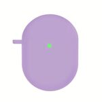 Per Redmi Buds4 Custodia protettiva per auricolari in silicone con moschettone D (viola)