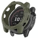 Per Garmin Enduro 2 / Tactix 7 Armor Hollow TPU Watch Case (Jungle Green)