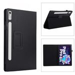 Per Lenovo Tab P11 Pro Gen 2 Custodia per tablet in pelle Litchi Texture con supporto (nero)