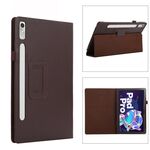 Per Lenovo Tab P11 Pro Gen 2 Custodia per tablet in pelle Litchi Texture con supporto (marrone)