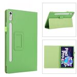 Per Lenovo Tab P11 Pro Gen 2 Custodia per tablet in pelle Litchi Texture con supporto (verde)