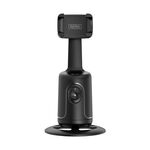 P01 Stabilizzatore cardanico di follow-up di rotazione 360 con un'interfaccia da 1/4 di pollice (nero)