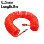 Compressore LAIZE Tubo a molla in PU flessibile ad aria con connettore, specifica: 8x5 mm, 6 m