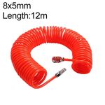 Compressore LAIZE Tubo a molla in PU flessibile ad aria con connettore, specifica: 8x5 mm, 12 m
