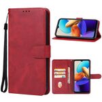 Per vivo Y35 4G 2022 Custodia in pelle per telefono (rossa)