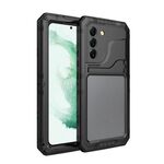 Per Samsung Galaxy S22 + 5G Custodia in metallo + silicone con protezione per lo schermo (nero)