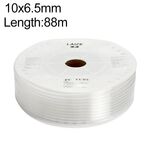 Tubo in PU flessibile per aria compressa per compressore pneumatico LAIZE, specifica: 10x6,5 mm, 88 m (trasparente)