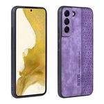 Per Samsung Galaxy S22 5G AZNS Custodia per telefono con sensazione di pelle in rilievo 3D (viola)