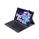 AM20-B Pelle di Agnello Texture Ultra-sottile Tastiera Bluetooth Custodia Tablet In Pelle Per Lenovo Xiaoxin Pad 2022 10.6 pollici/Tab M10 Plus 10.6 3a Gen 2022 (Nero)