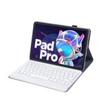 AM20-B Pelle di Agnello Texture Ultra-sottile Tastiera Bluetooth Custodia Tablet In Pelle Per Lenovo Xiaoxin Pad 2022 10.6 pollici/Tab M10 Plus 10.6 3a Gen 2022 (Viola)