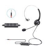Cuffia operatore VT200 a orecchio singolo con microfono e spina 3,5 mm TBD0602980609
