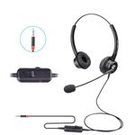 Cuffie operatore VT200D doppio auricolare con microfono e spina 3,5 mm TBD0602991705