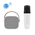 D20 Altoparlante Bluetooth multifunzione K Song con microfono (bianco)