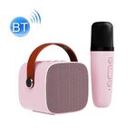 D20 Altoparlante Bluetooth multifunzione K Song con microfono (rosa)
