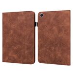 Per OPPO Pad Air 2022 Custodia per tablet in pelle con motivo floreale in pizzo (marrone)