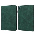 Per Nokia T20 10.4 2021 Custodia per tablet in pelle con motivo floreale in pizzo (verde)