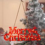 Luci di modellazione di lettere di buon Natale (batteria a secco con guscio rosso)