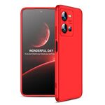 Per vivo Y35 2022 GKK Custodia per telefono PC a copertura totale con giuntura a tre fasi (rossa)