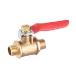 Valvola a sfera in rame con connettore per tubo pneumatico LAIZE, specifica: doppio esterno da 1 1/8 di pollice