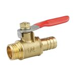 Valvola a sfera in rame con connettore per tubo pneumatico LAIZE, specifica: 2 punte esterne da 10 mm