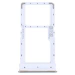 Per Motorola Moto G52 Vassoio per schede SIM + Vassoio per schede SIM / Micro SD (argento)