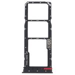 Per Motorola Moto G32 Vassoio per schede SIM + Vassoio per schede SIM + Vassoio per schede Micro SD (nero)