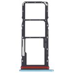 Per Motorola Moto G22 Vassoio per scheda SIM + Vassoio per scheda SIM + Vassoio per scheda Micro SD (blu)