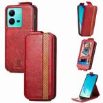Per vivo V25 Portafoglio con giunzione Porta carte di credito Custodia per telefono in pelle con vibrazione verticale (rossa)