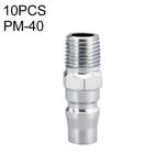 LAIZE PM-40 10 pezzi connettore pneumatico a montaggio rapido per tubo dell'aria autobloccante tipo C