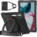 Per Lenovo Pad Pro 2022 Custodia protettiva per tablet in silicone + PC da 11,2 pollici (nera)