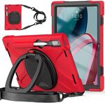Per Lenovo Pad Pro 2022 Custodia protettiva per tablet in silicone + PC da 11,2 pollici (rossa)
