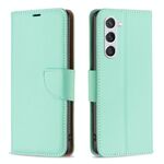 Per Samsung Galaxy S23 5G Litchi Texture Custodia in pelle di colore puro (verde)