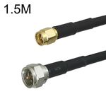 Cavo adattatore coassiale SMA maschio a F TV maschio RG58, lunghezza cavo: 1,5 m