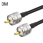 Cavo adattatore coassiale da maschio UHF a maschio UHF RG58, lunghezza cavo: 3 m