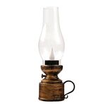 Retro lampada a cherosene luminosa Simulazione natalizia Lampada a olio Decorazione, Spec: Goccia d'acqua (Bronzo)