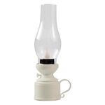 Retro lampada a cherosene luminosa Simulazione natalizia Lampada a olio Decorazione, Spec: Goccia d'acqua (bianco)