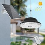 N381 Lampada a sospensione solare Lampada da parete da giardino con sensore di telecomando ad alta luminosità