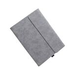 Supporto per custodia protettiva per tablet Microsoft Surface Pro 8 (custodia grigia in pelle di pecora sudafricana)