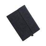 Supporto per custodia protettiva per tablet Microsoft Surface Pro 8 (custodia nera in pelle di pecora sudafricana)