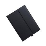 Supporto per custodia protettiva per tablet Microsoft Surface Pro 8 (custodia nera in pelle di agnello in microfibra)