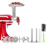 Per KitchenAid Porking Enemy Accessori Impastatrice Tritacarne Set universale, Colore: grigio argento